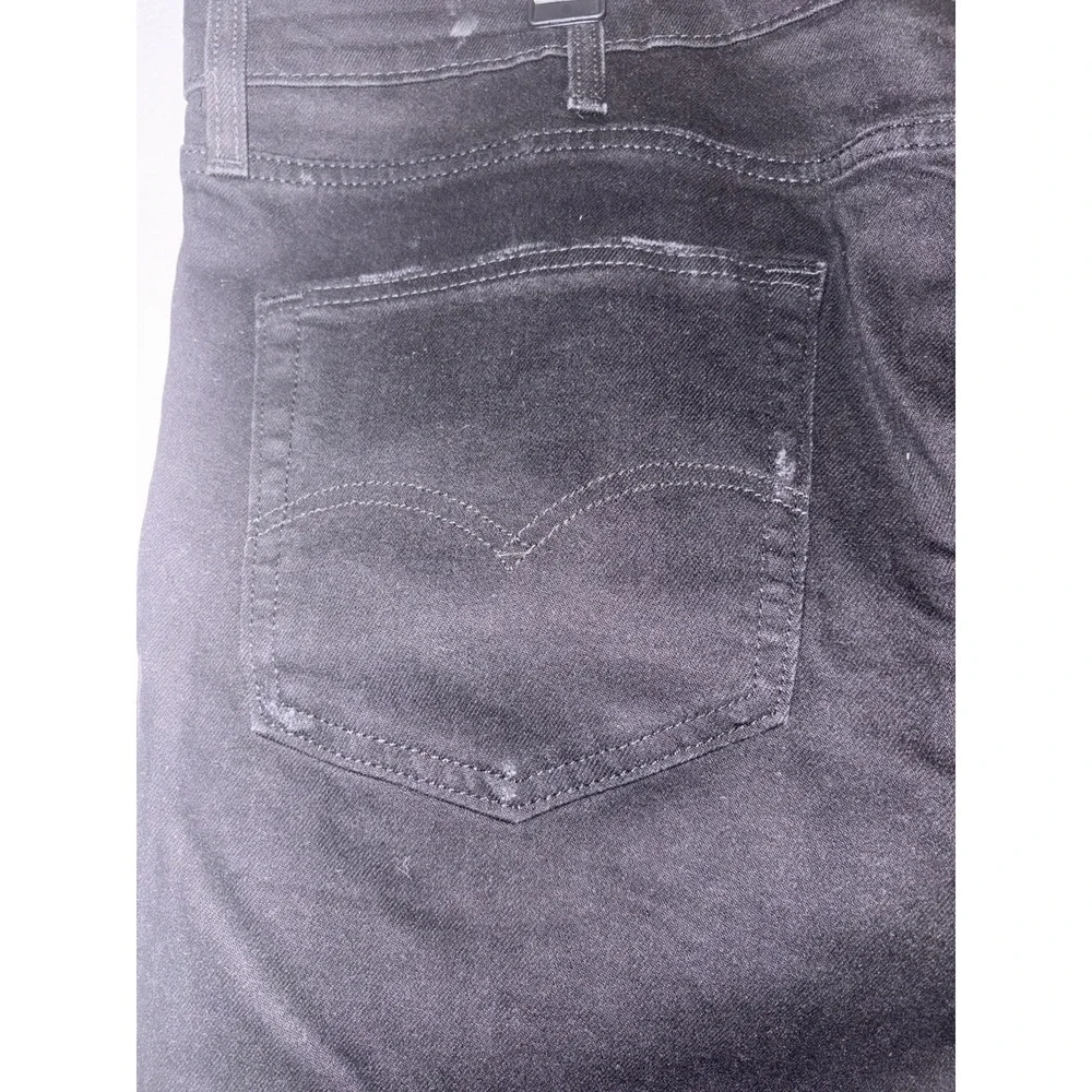 Levis 511 Slim Fit Distressed Black Jeans Mens 40x30 Ripped Denim